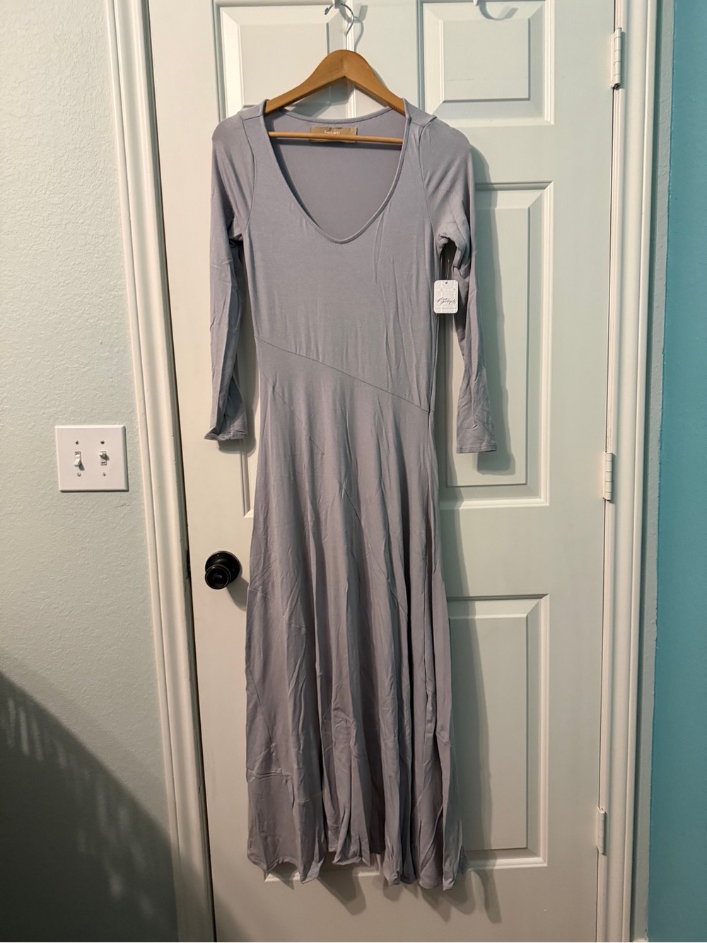 Free People free-est  Tatiana Maxi Dress | Small | Silver | NWT - Picture 8 of 12